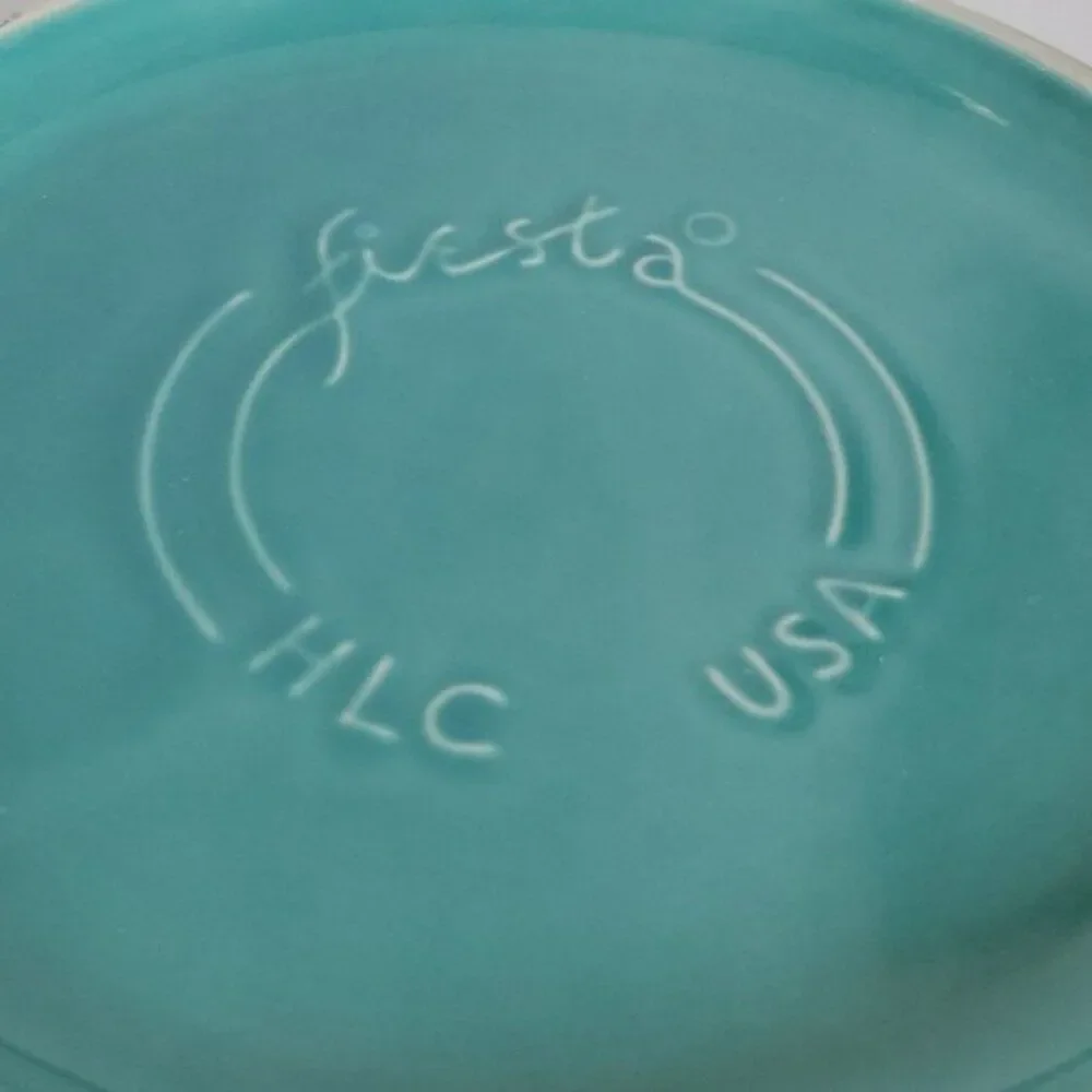 Fiestaware FIESTA Pie Plate Deep Dish Baking Bake Bakeware Baker Teal CERAMIC